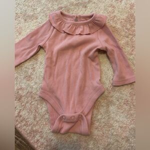 Jumping Beans Pink Ribbed One Piece